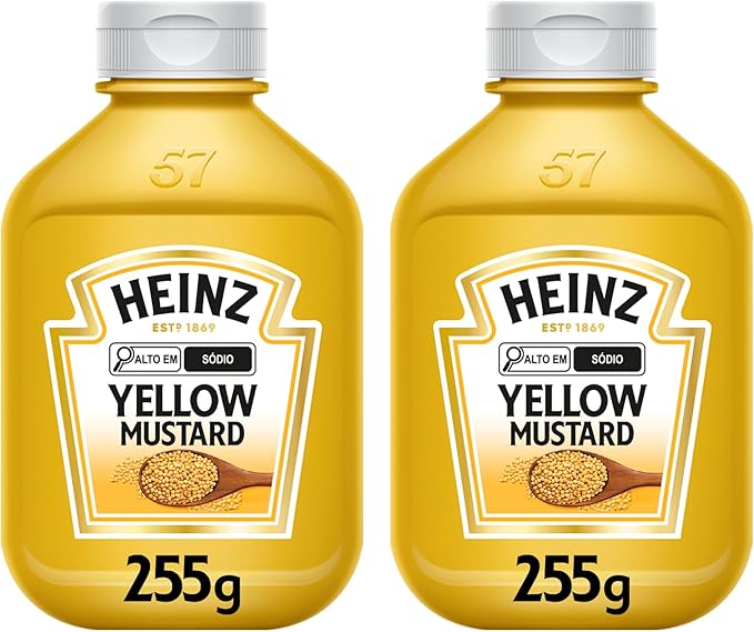 Heinz Pack Mostarda Tradicional, 255G - 2 unidades