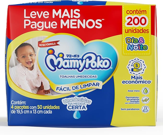 MamyPoko Lenços Umedecidos Dia